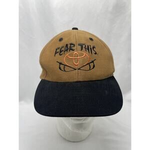 Vintage Fear This Toyota Brown‎ Panel Strapback Adjustable Mohr’s Hat Rare
